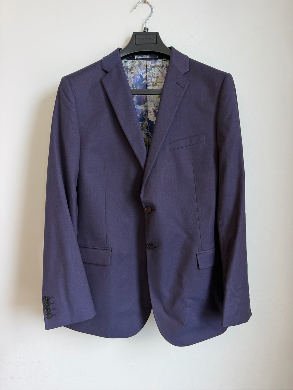Men's Navy Blazer - Two-Button Tailored Jacket